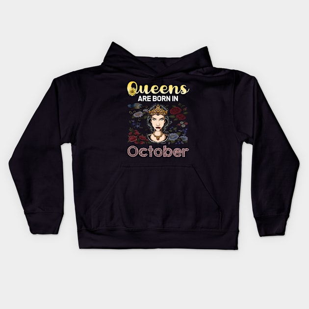 Queen Black October Kids Hoodie by symptomovertake